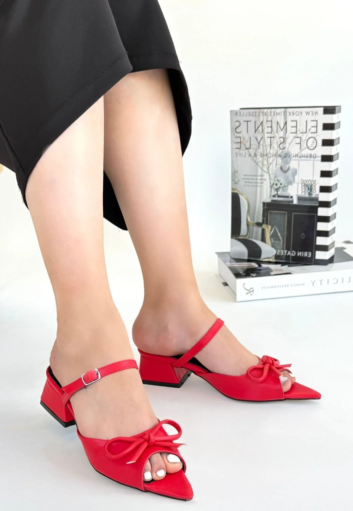 Lotta Kırmızı Cilt Topuklu Ayakkabı