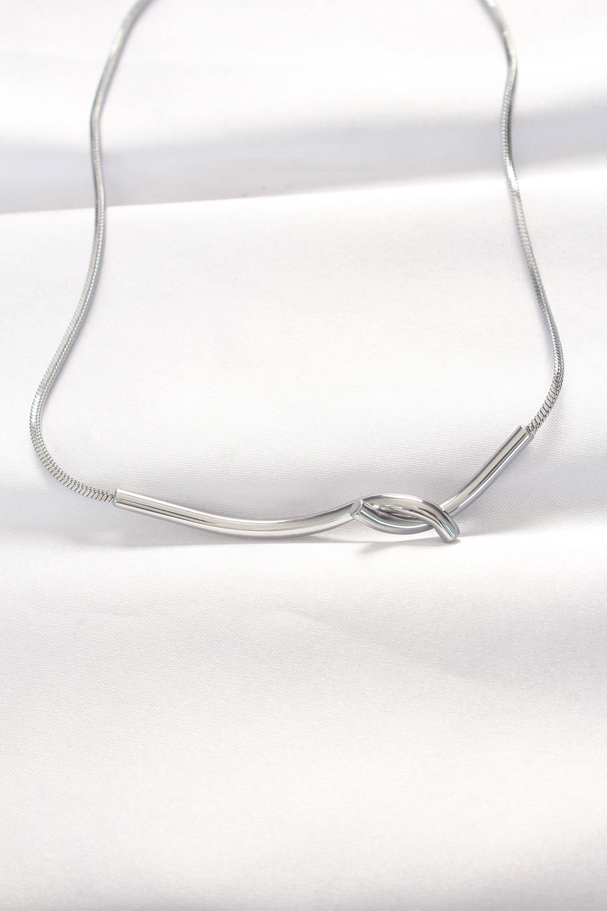 316L Çelik Silver Renk Kolye