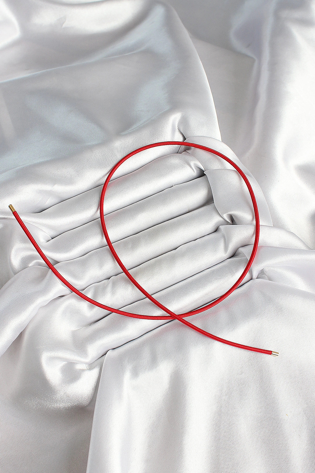 Mıknatıslı  Koyu Kırmızı Renk Sarmal Kadın Bileklik