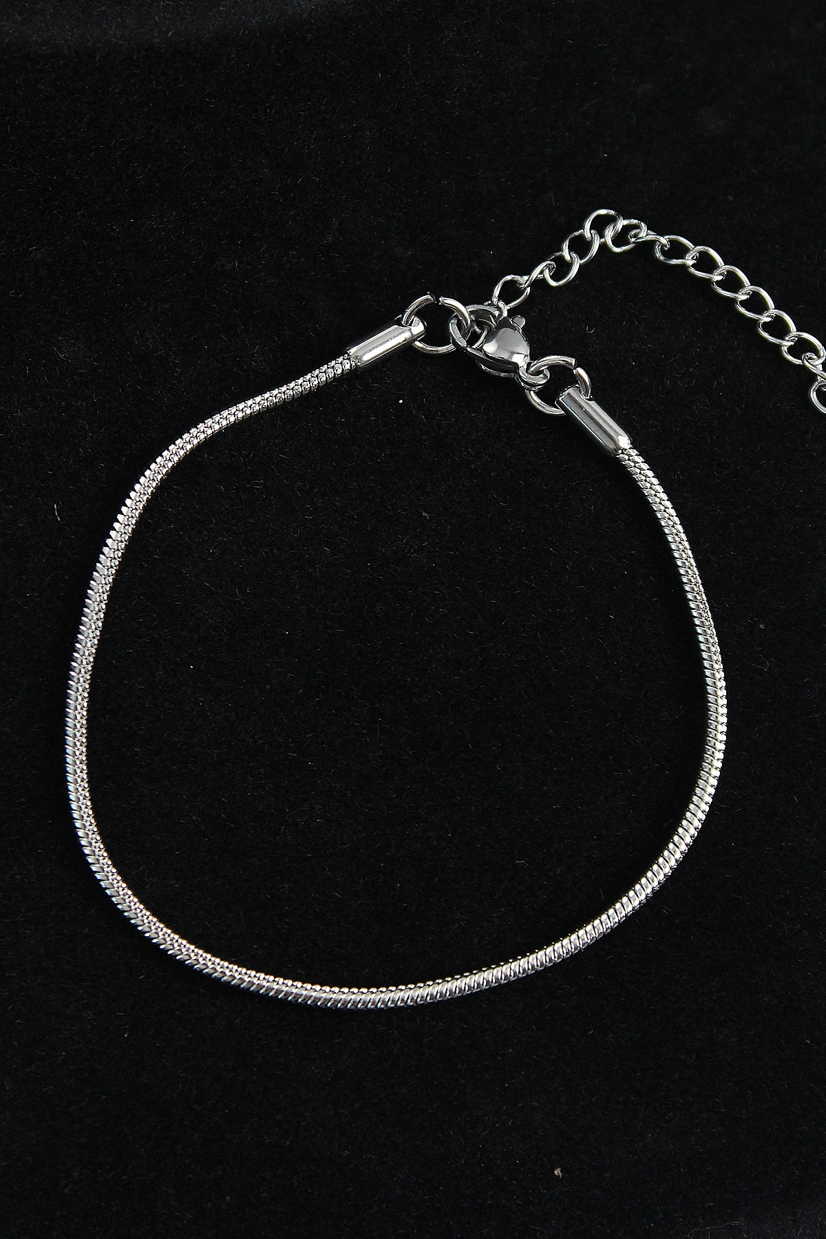 316L Çelik Oval İtalyan Model Gümüş Renk Erkek Bileklik