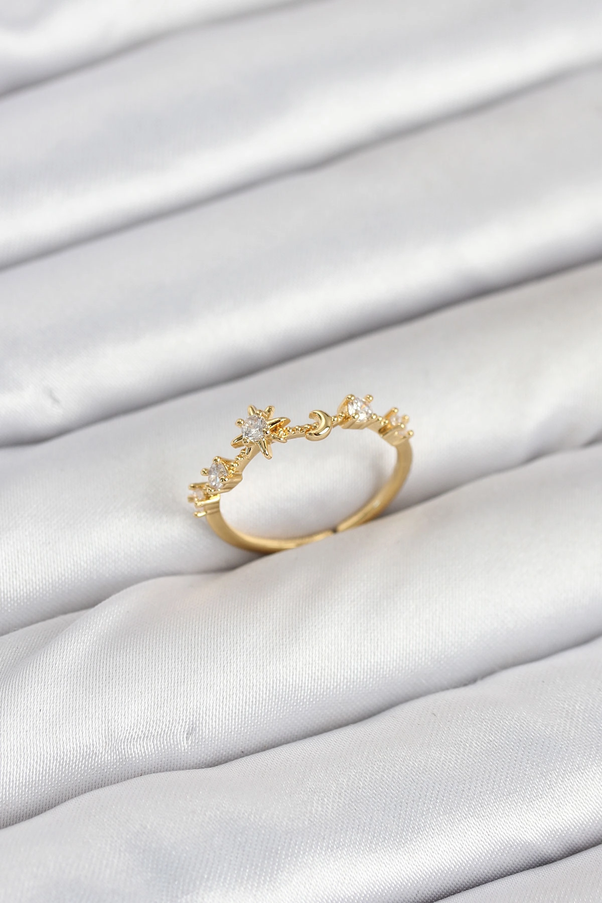 Pirinç Gold Renk Manifest Kadın Yüzük