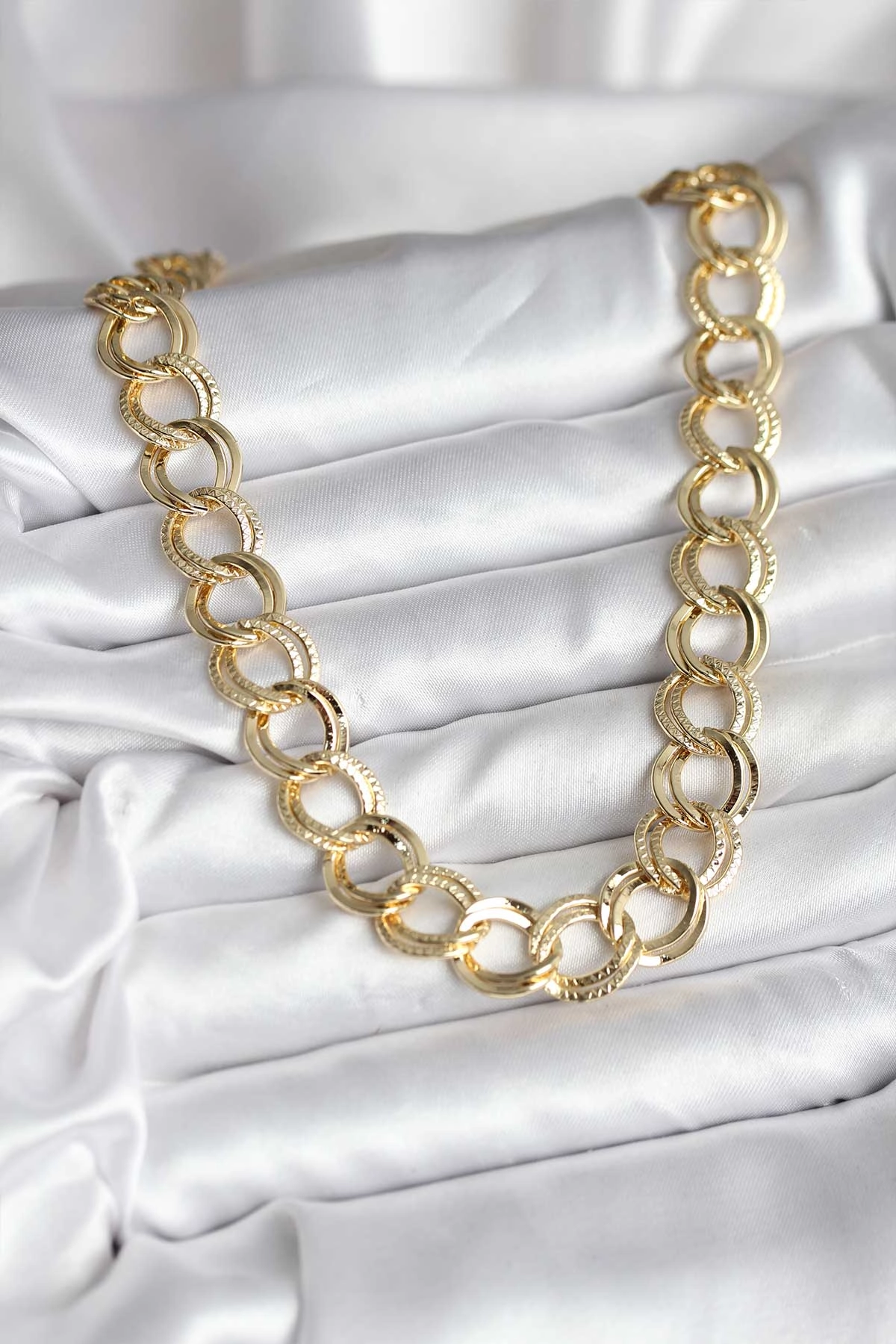 14K Gold Renk Kaplama Samanyolu Model CM Kadın Kolye