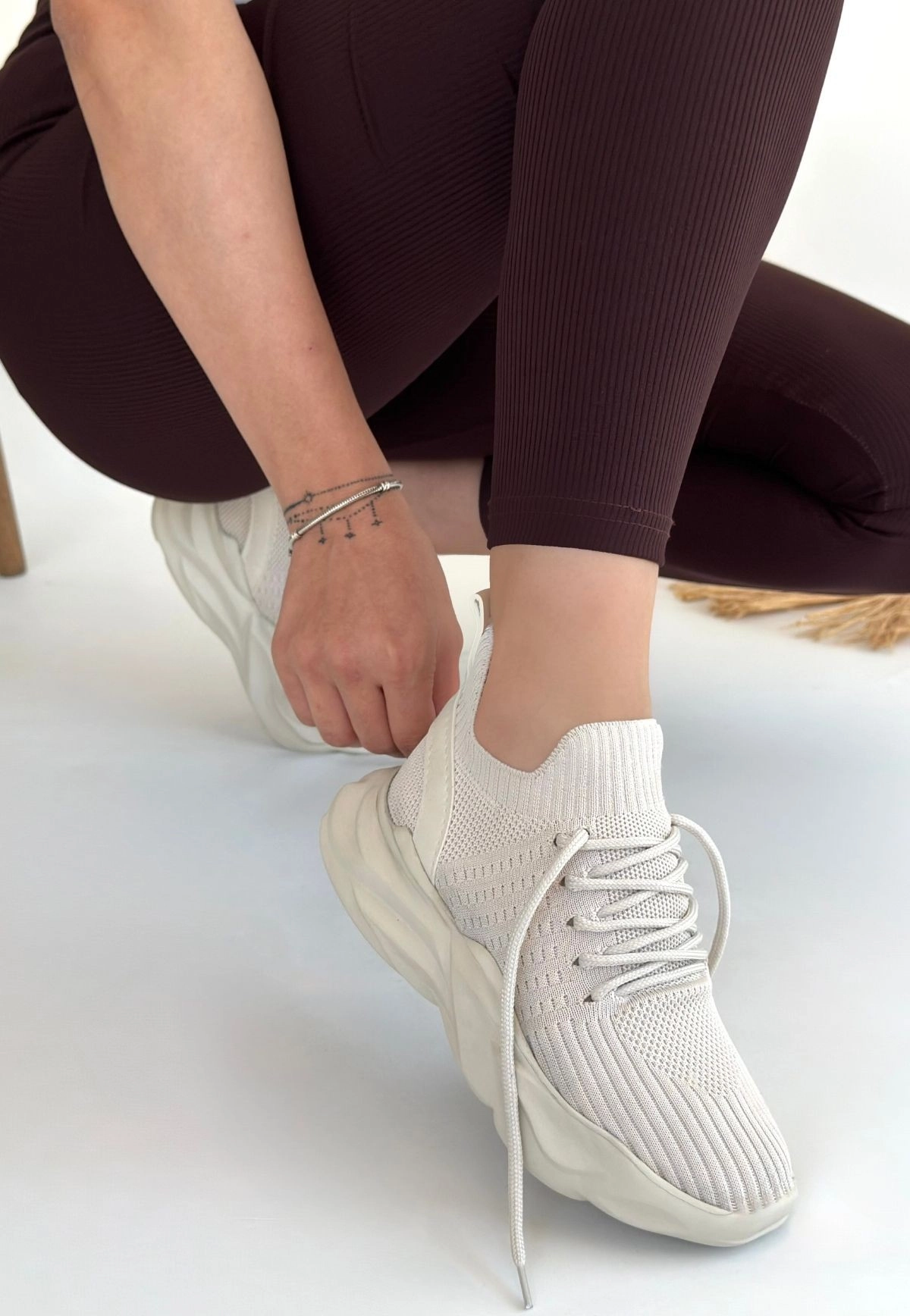 Henta Bej Triko Bağcıklı Spor Ayakkabı