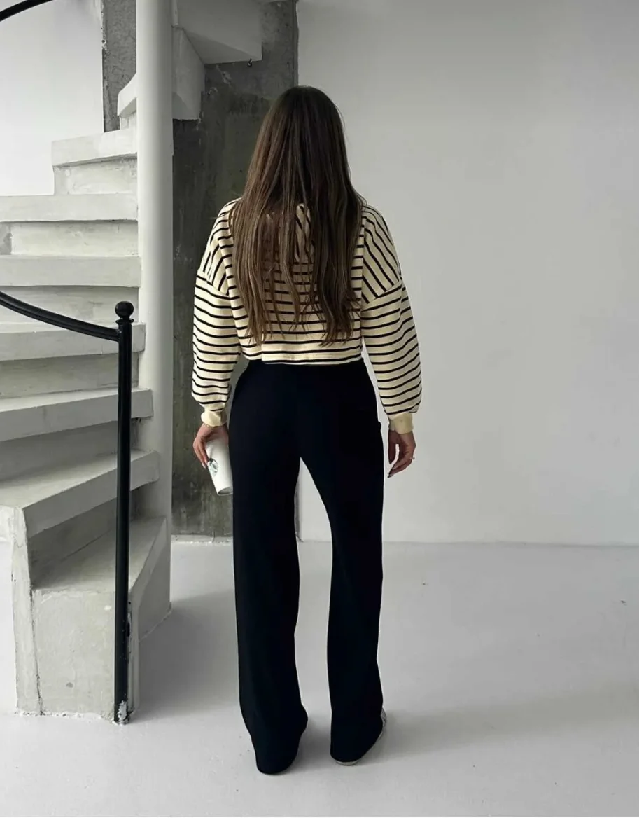 Kadın Modern Siyah Pantolon