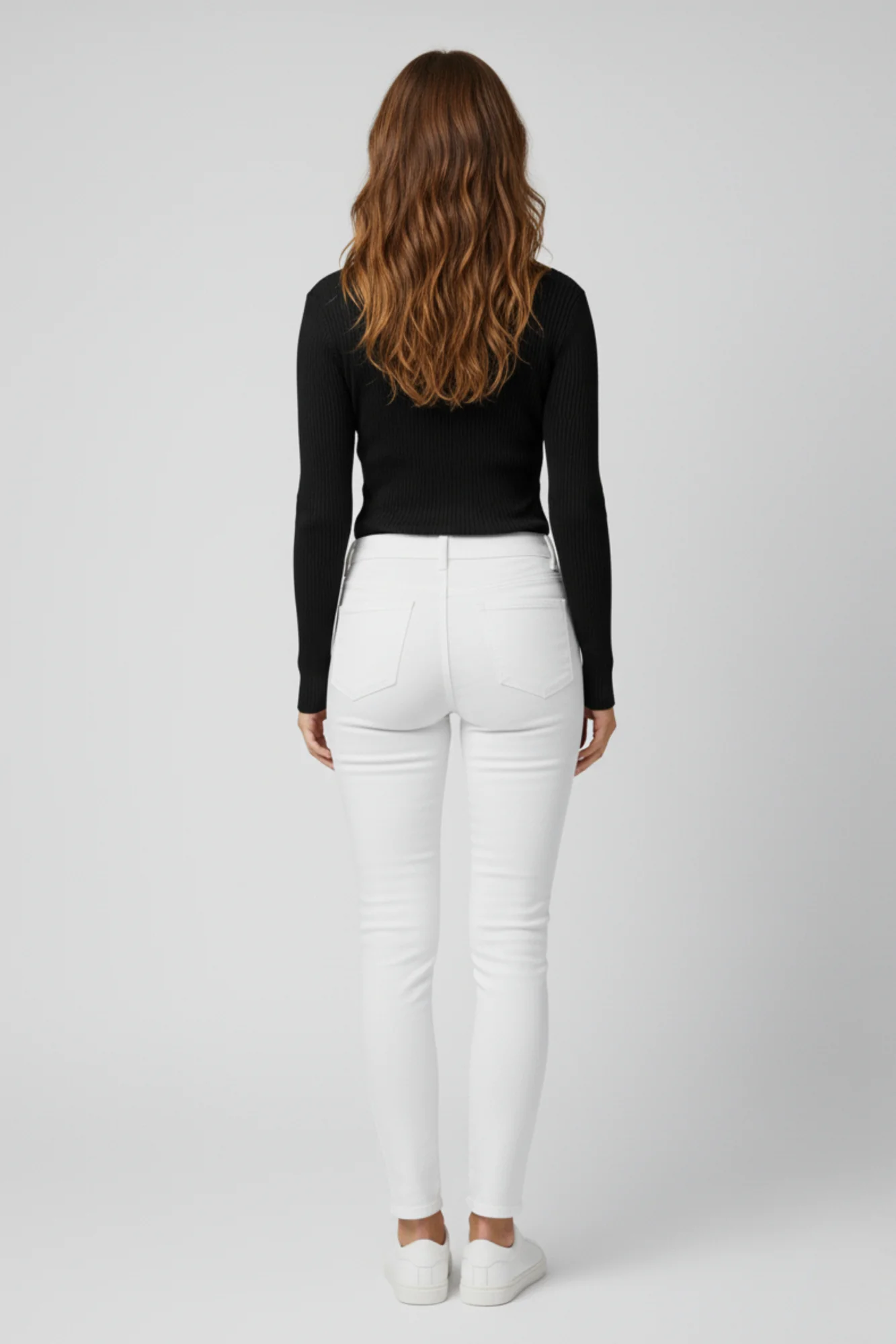 Kadın Boğazlı Pencere Detaylı Siyah Triko Kazak