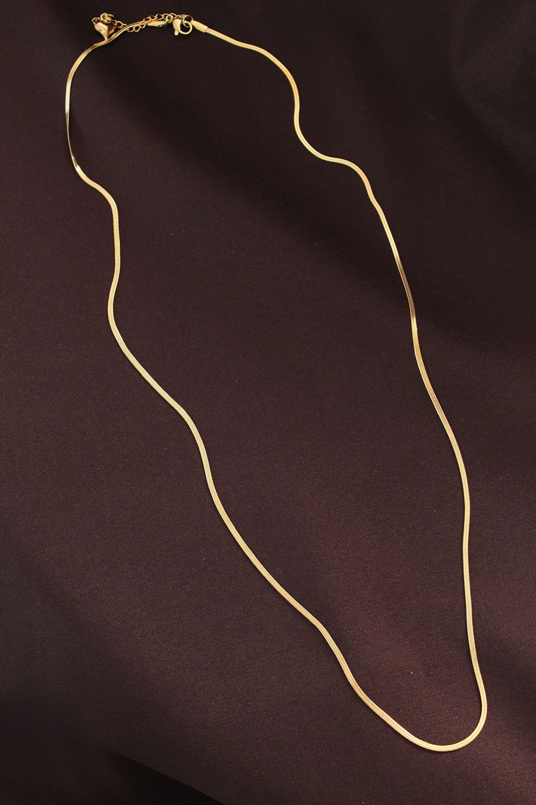 Çelik Gold Renk 60 cm İnce İtalyan Zincir Kolye