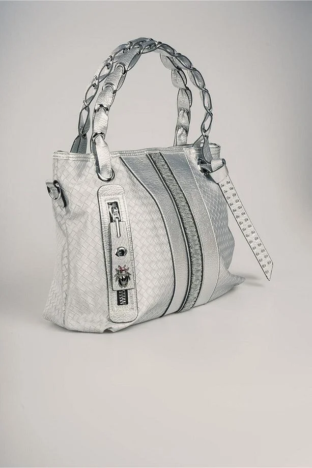 Jaxe Gri Cilt Omuz Çantası