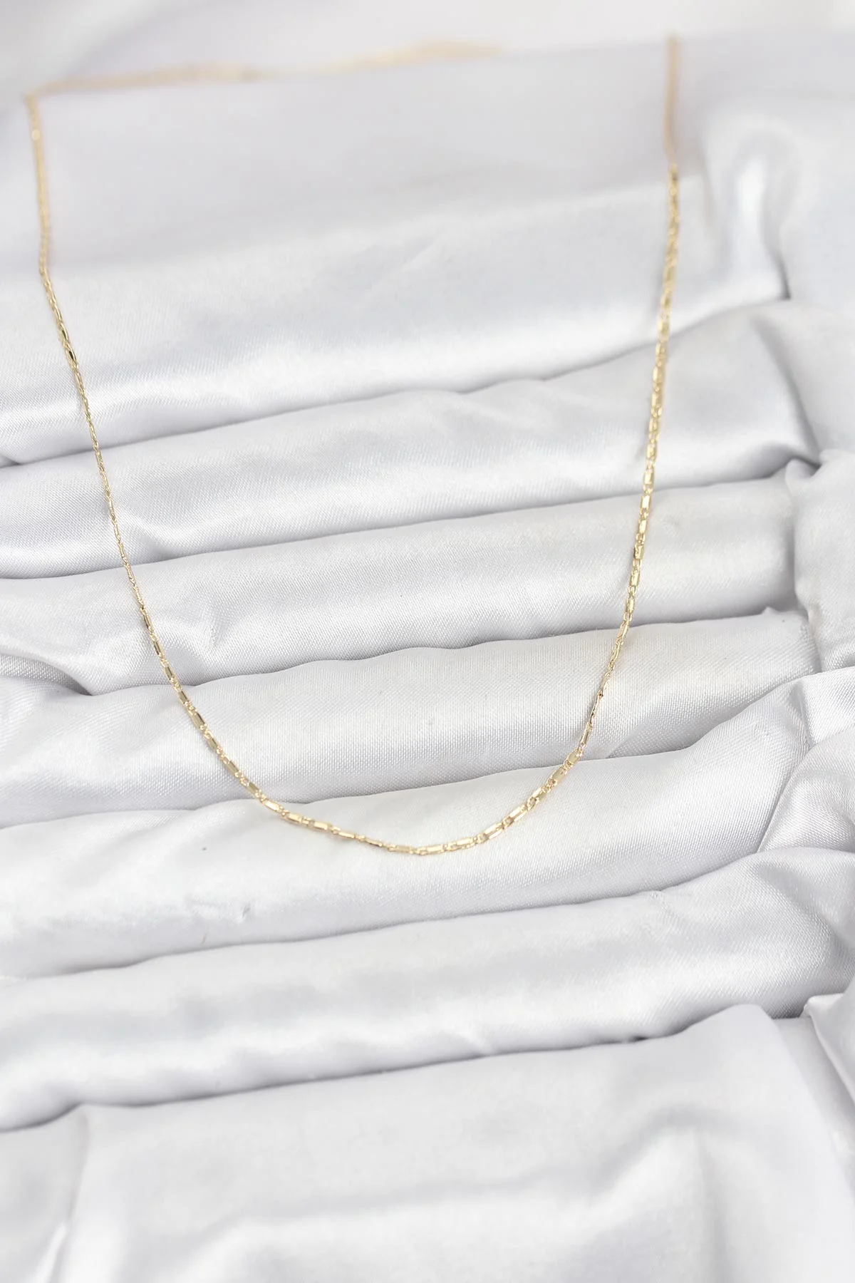 CM 14K Gold Renk Kesme Model 60 cm Kadın Kolye