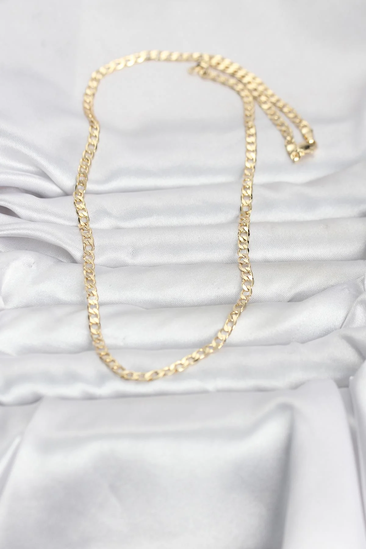 CM 14K Gold Renk Zincir Model 60 cm Kadın Kolye