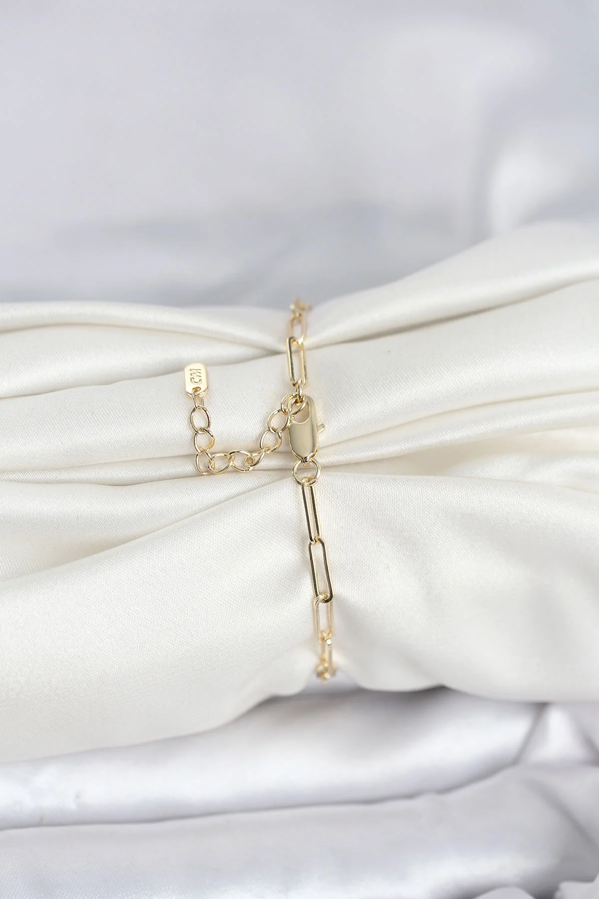 CM 14K Gold Renk Ataç Zincir Model Kadın Bileklik