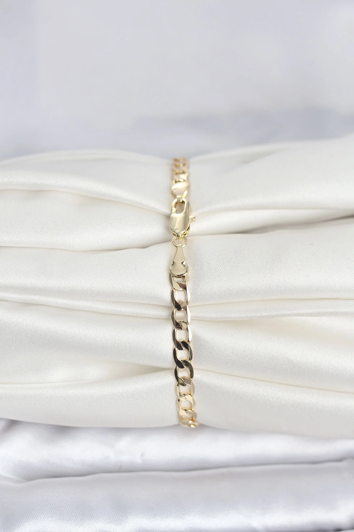 CM 14K Gold Renk Halka Zincir Model Kadın Bileklik