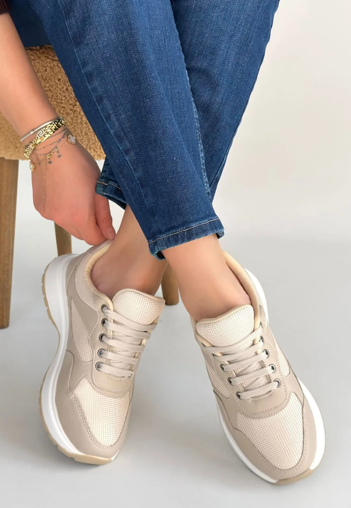 Slar Vizon Cilt Bağcıklı Spor Ayakkabı