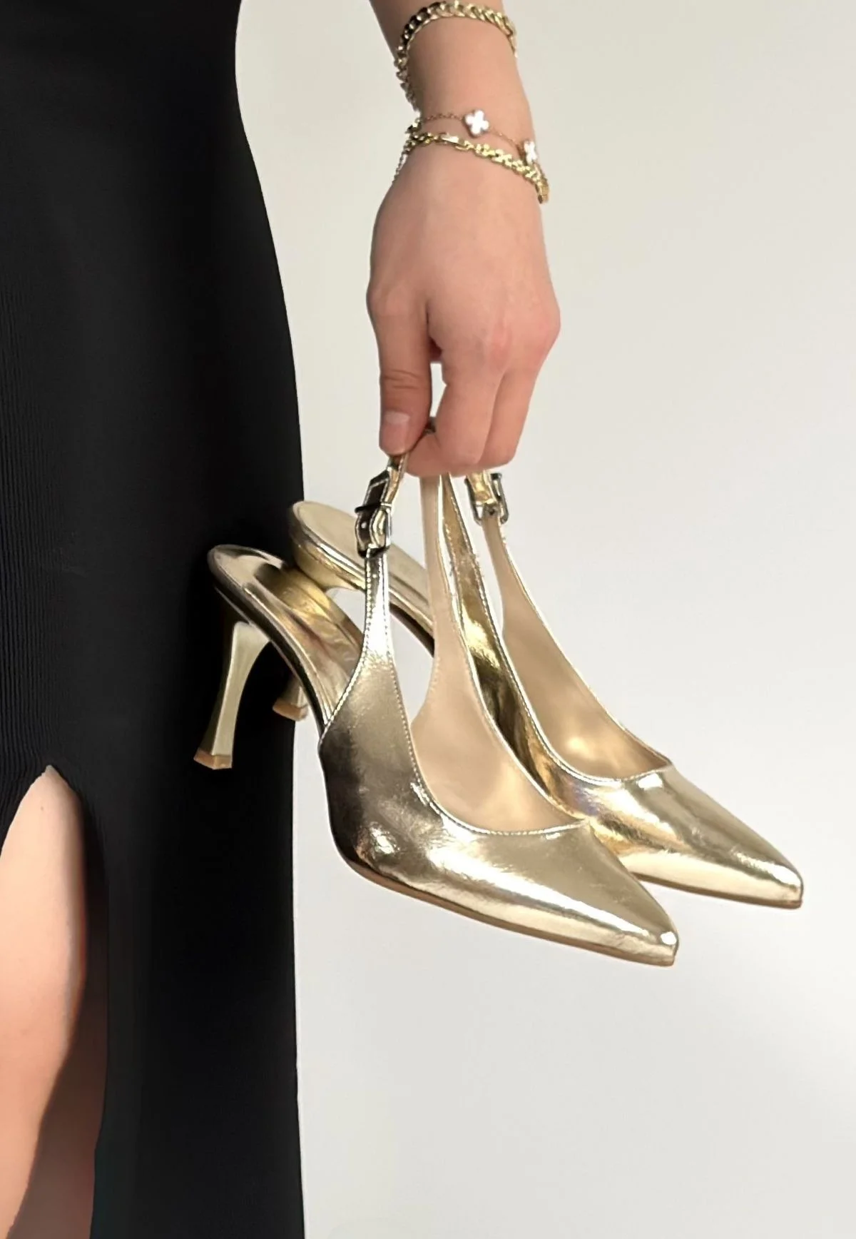 Uster Gold Rugan Topuklu Ayakkabı