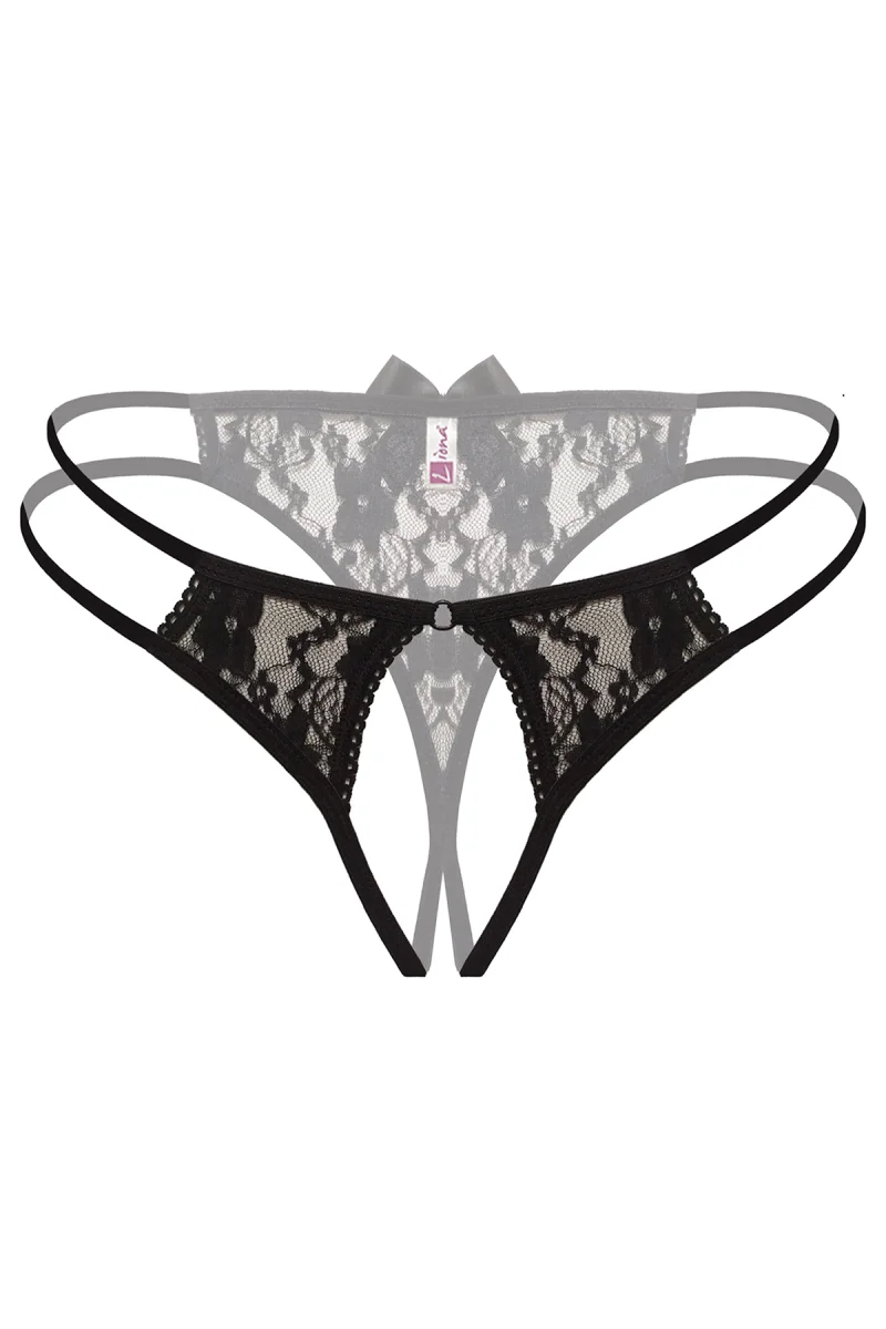 Siyah Özel Bölgesi Açık Fantazi Külot