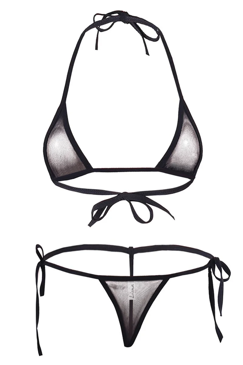 Siyah Seksi İç Giyim Fantezi İç Çamaşırı Takımı