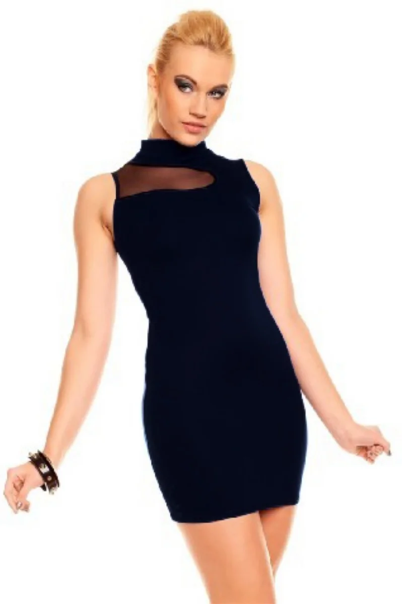 B100881 Kolsuz Mini Elbise