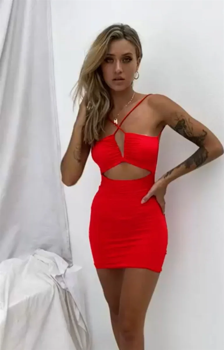 Göbek Ve Sırt Dekolteli Fantazi Elbise