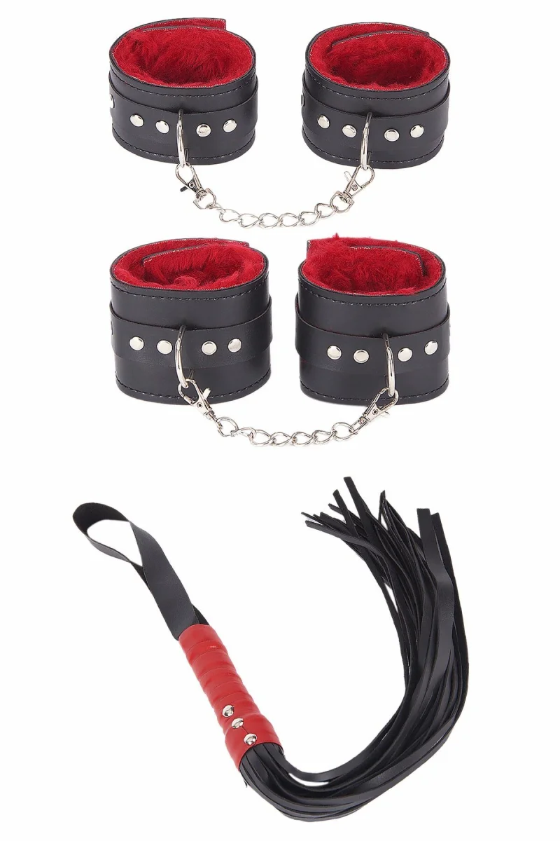 Fantezi Kelepçe Seti Ve Kırbaç