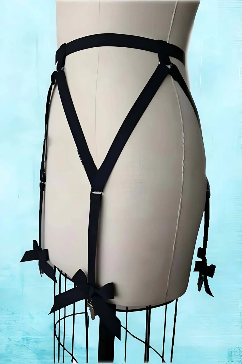 Fiyonklu Seksi Jartiyer Harness - Brf68