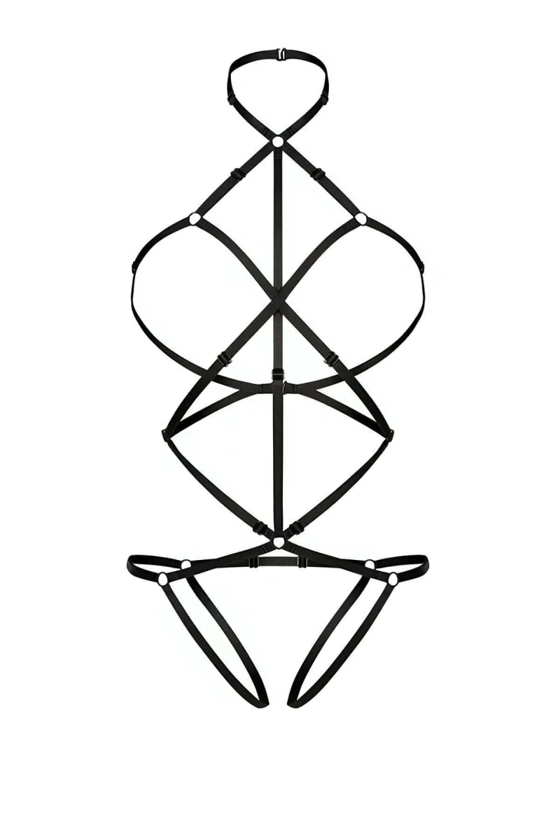 Vücudu Saran Seksi Harness - Brf37