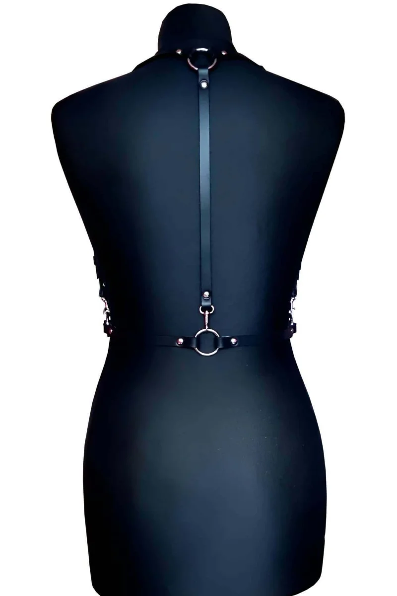 Çiçek Detaylı Çık Göğüs Harness - Brf906