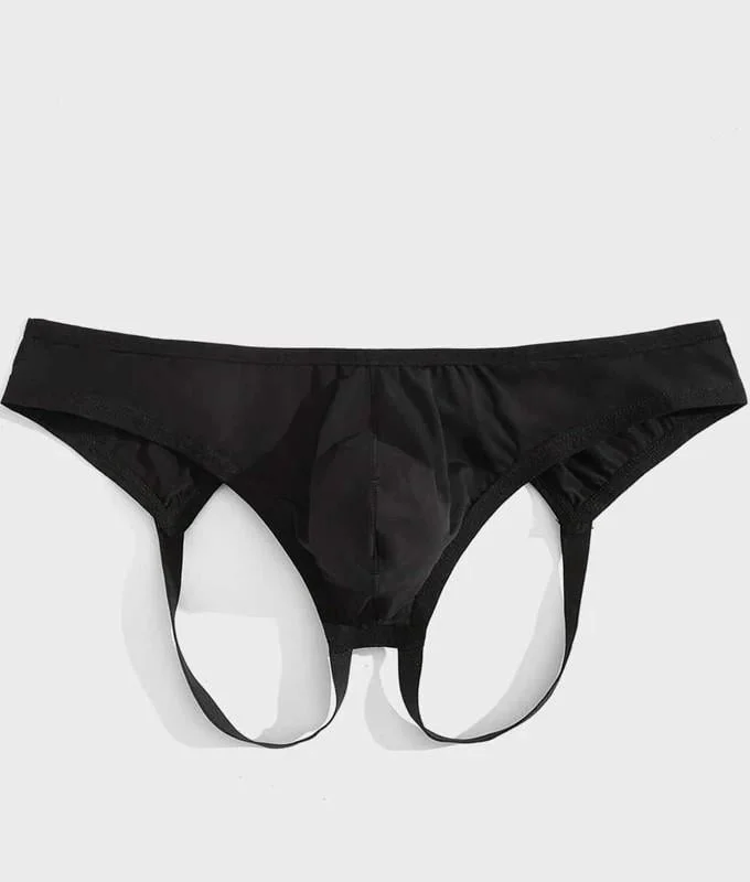 Erkek  Fantazi Siyah Jockstrap İç Giyim