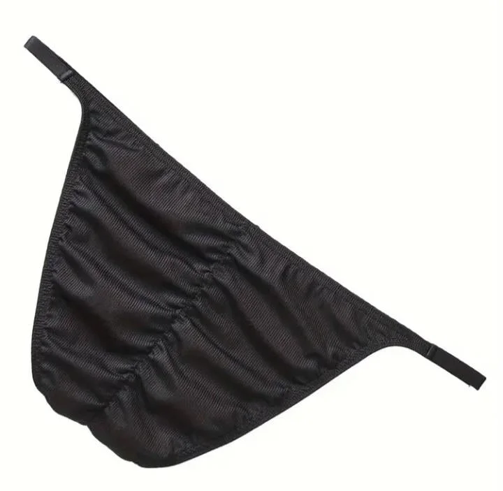 Erkek  Siyah Büzgülü Slip İç Giyim