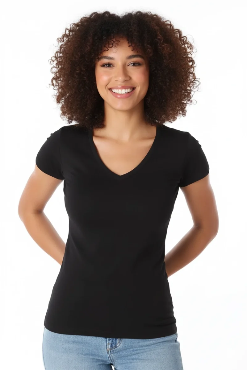 Berrak Bayan Kısa V Yaka 2132