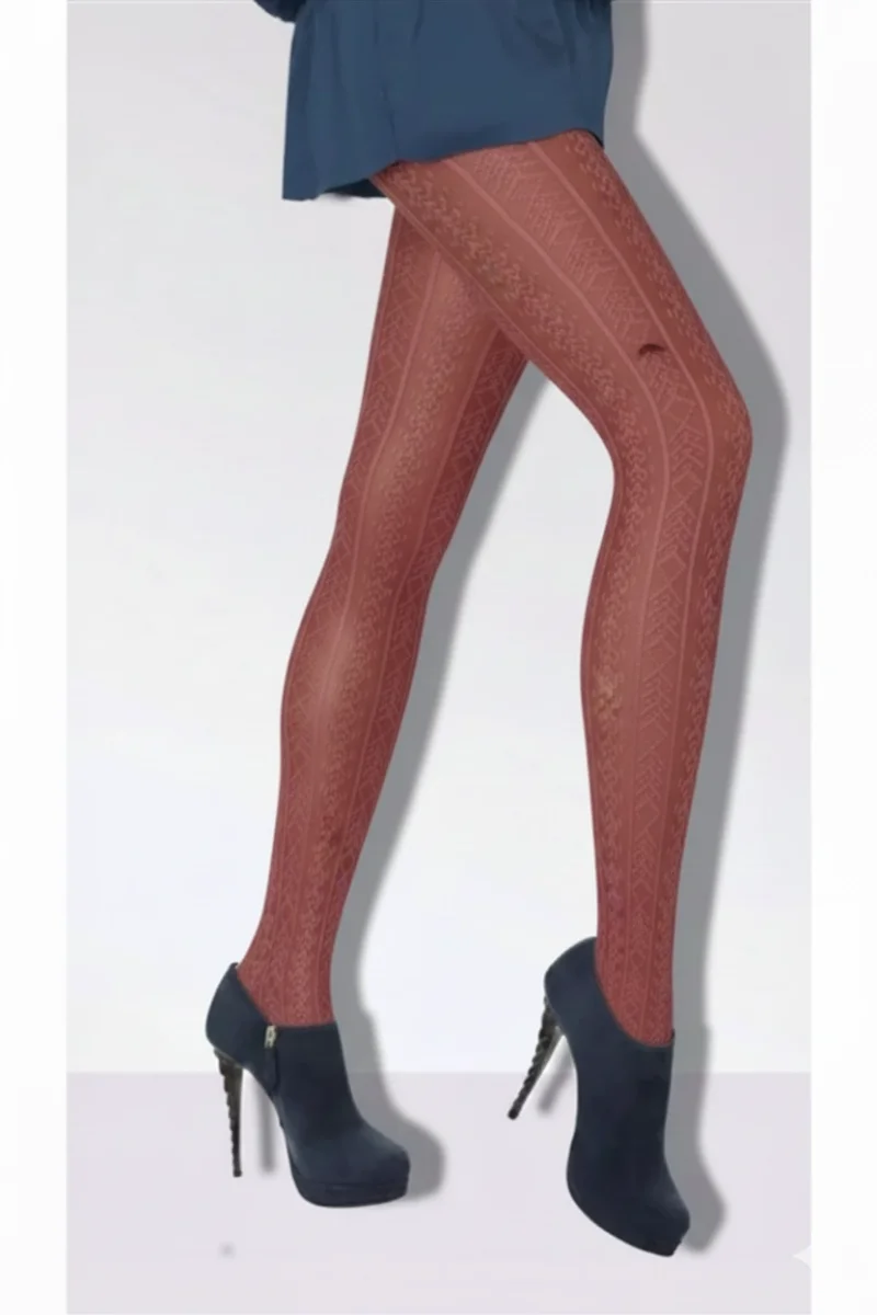 Daymod Kadın Amatista Micro File Desenli Külotlu Çorap