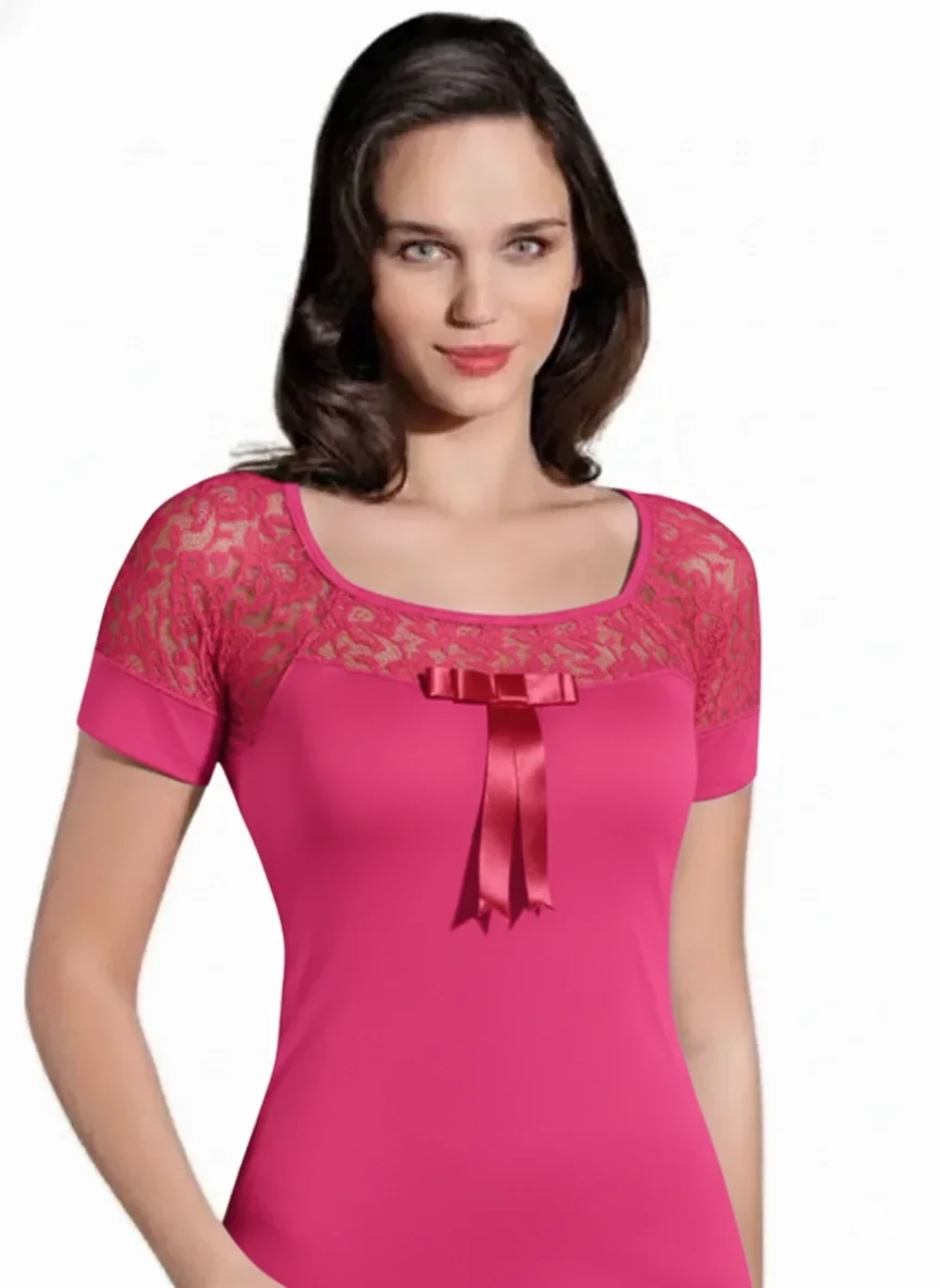 Şahinler Dantelli Kısa Kol Atlet B412