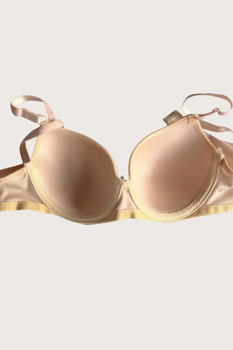 Siyah-beyaz-kırmızı-ten 4'lü İçi Boş Micro Balenli Günlük Tek Desteksiz Sütyen