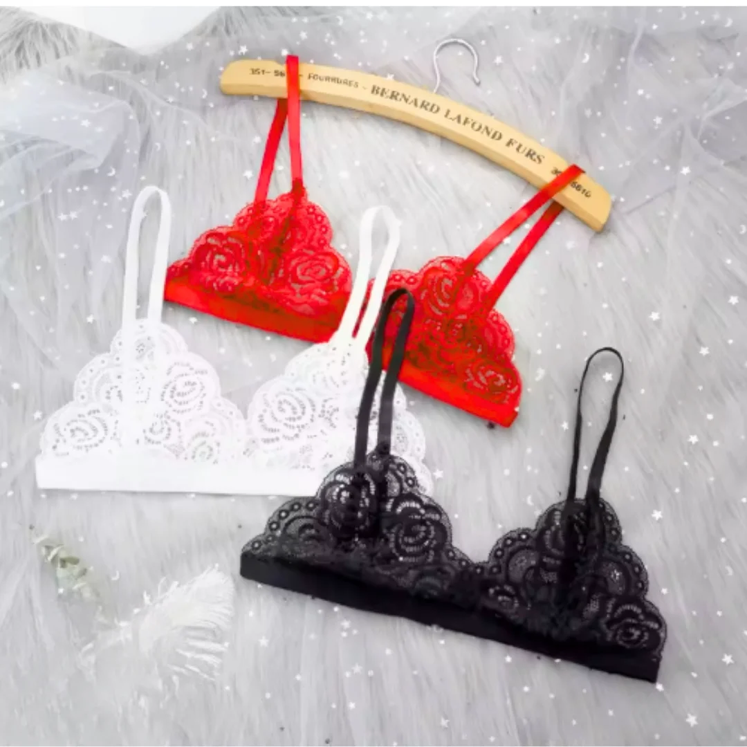 Fantezi 3'lü Seksi Dantel Sütyen Seti