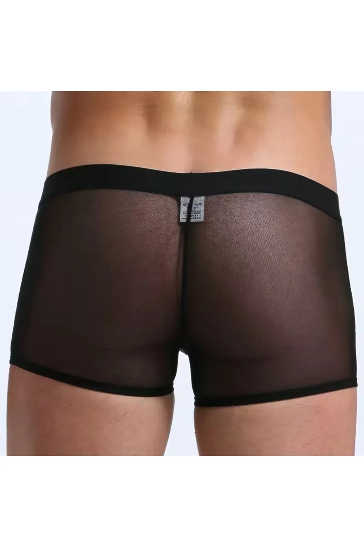 Fantezi Transparan Tül Erkek Boxer Fantezi Tanga
