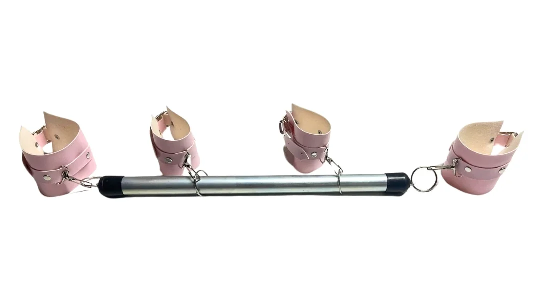 Fantezi Seksi Deri Borulu Pembe El Ayak Kelepçesi