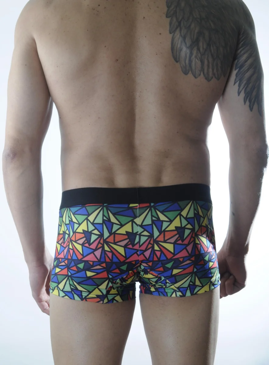 Erkek Renkli Desenli Boxer