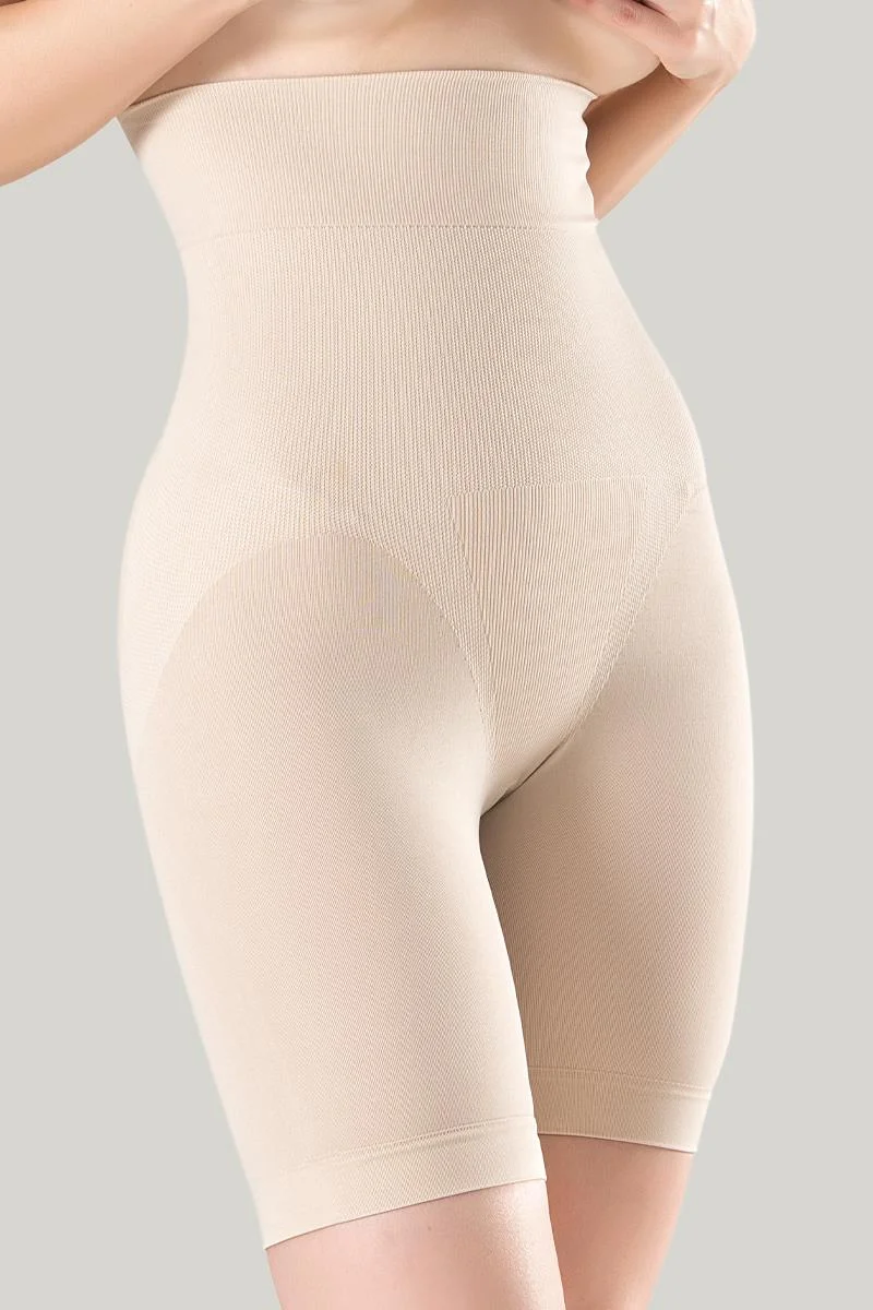 Kadın Ten Rengi Çift Kat Mideli Parçalı Korse Sıkılaştırıcı Shapewear