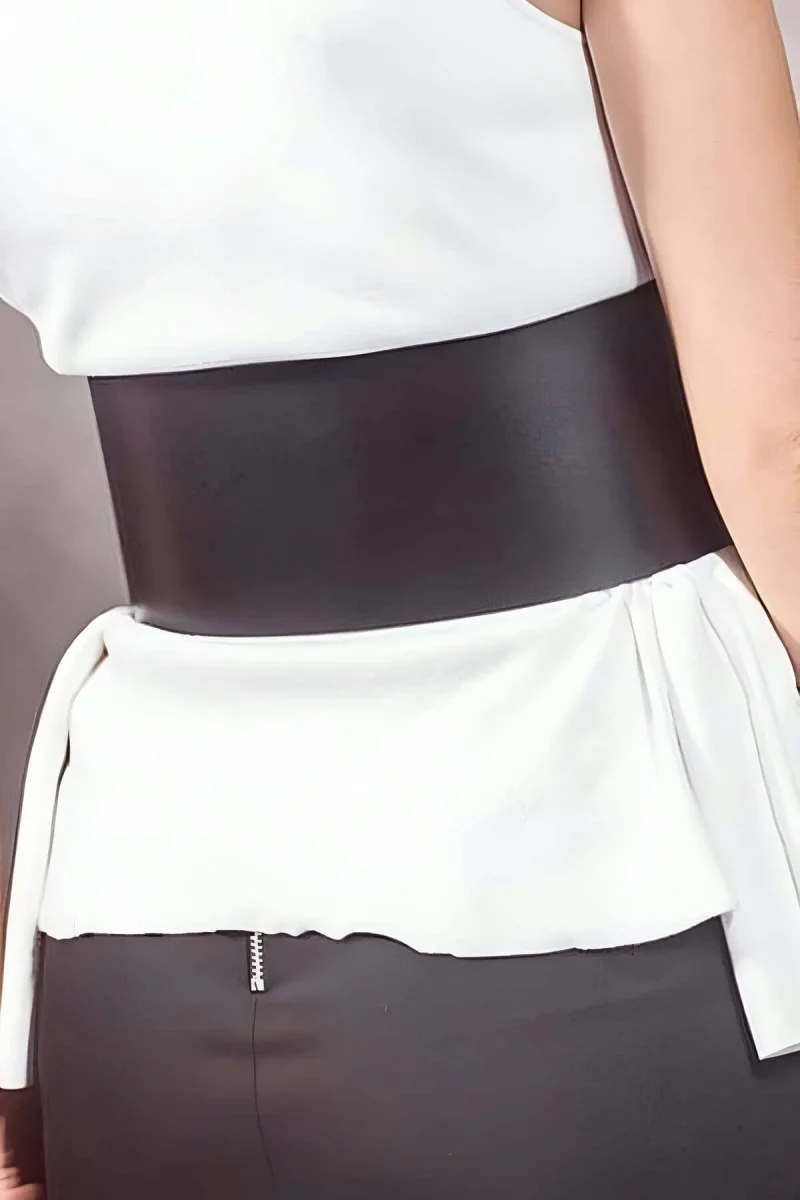 Önde 3 Toka Detaylı Şık Deri Kemer - Brf618