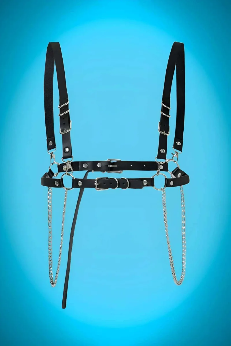 Zincir Ve Halka Detaylı Elbise Üzeri Kemer - Brf810