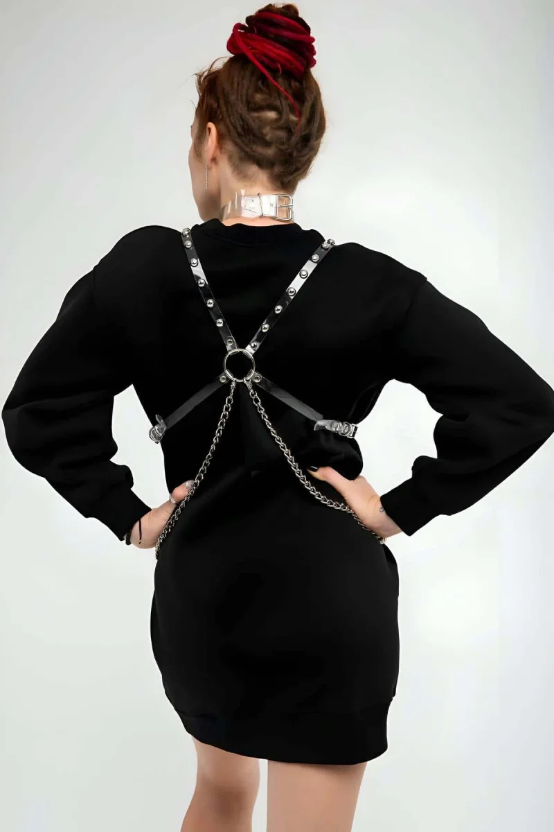 Şık - Şeffaf Kemer Ve Choker Takım - Brf826