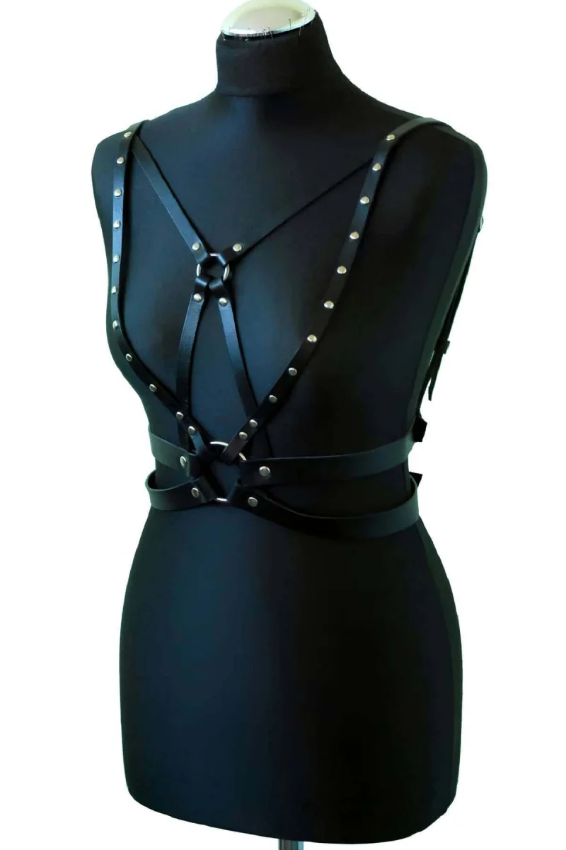 Seksi Deri Göğüs Harness - Brf909