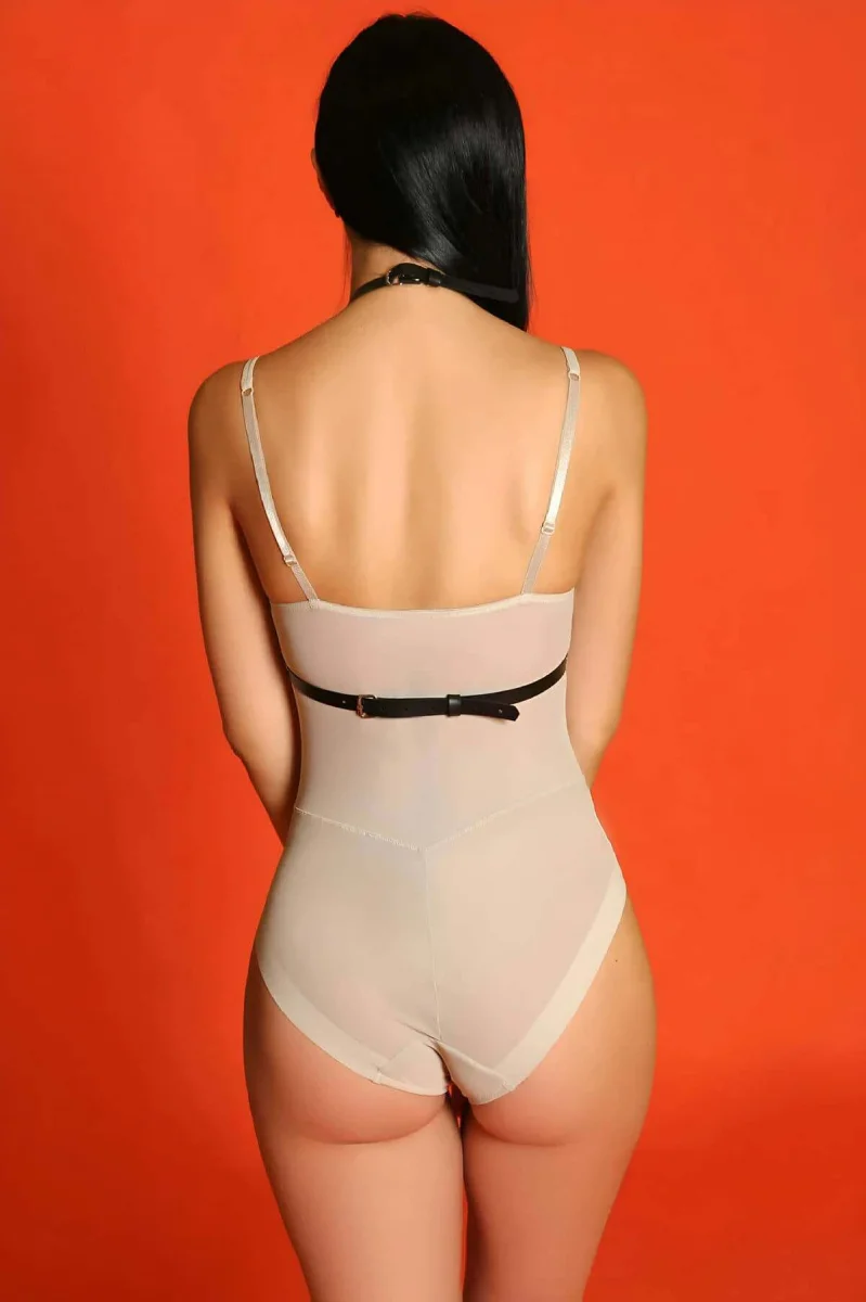 Kadın Ayarlanabilir Deri Şık Göğüs Harness -  Brf1063