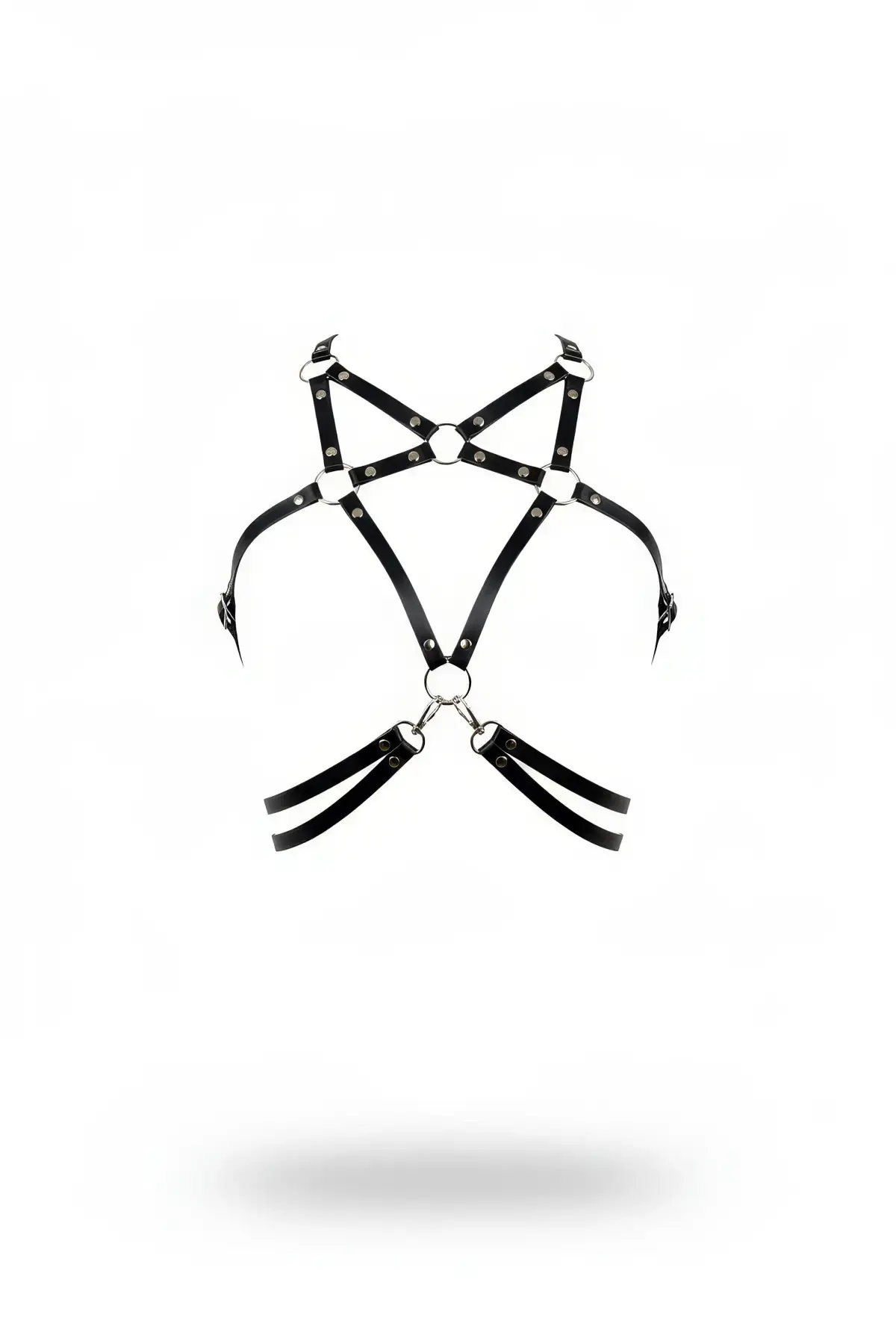 Siyah Kadın Kemer Deri Halka Detaylı Beden Aksesuarı - Brf211