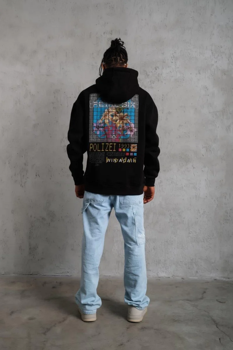 Patel Six Baskılı Kapüşonlu Sweat - Siyah -