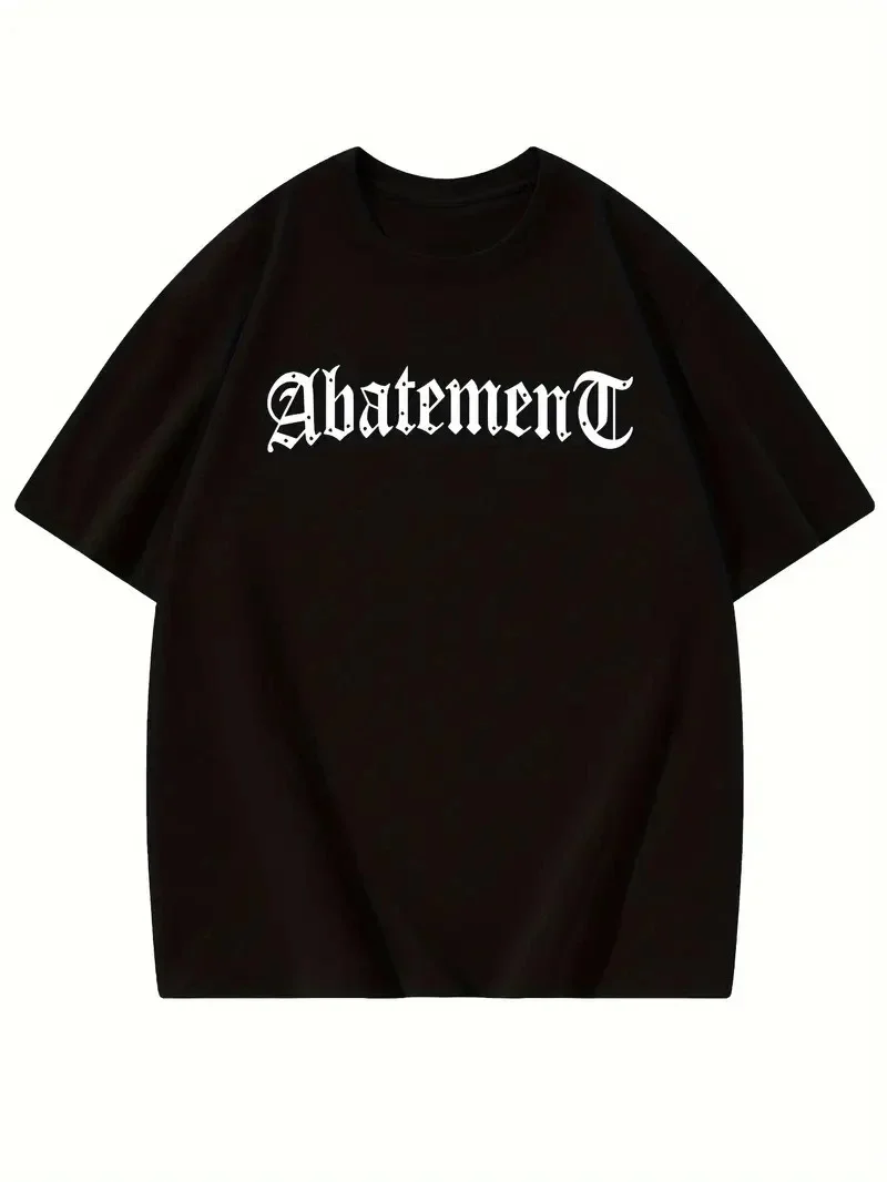 Örümcek Ağı Desenli Baskılı Oversize Bisiklet Yaka T-shirt - Siyah -