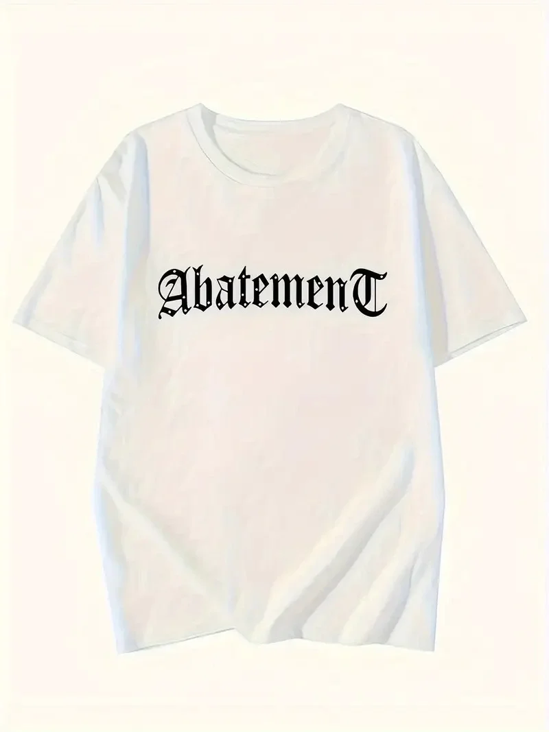 Örümcek Ağı Desenli Baskılı Oversize Bisiklet Yaka T-shirt  - Beyaz -