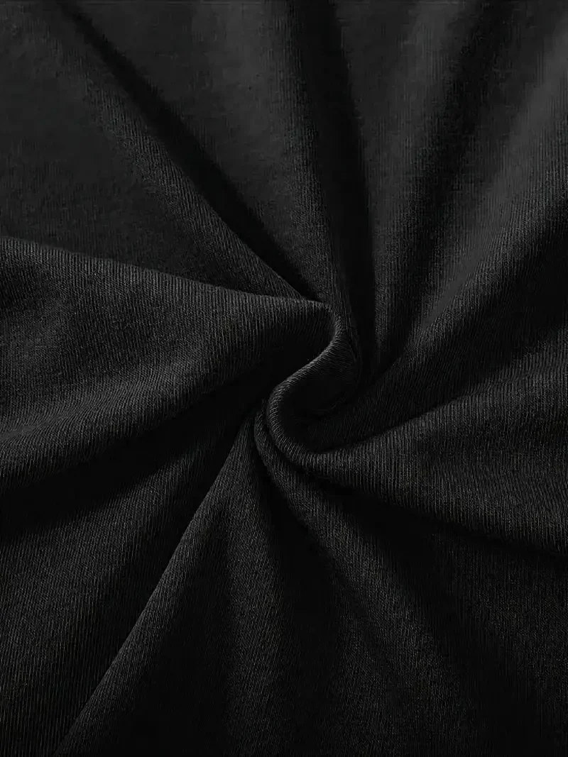 fiyonk Ön Arka baskılı siyah oversize   Kısa Kol t-shirt- Siyah -