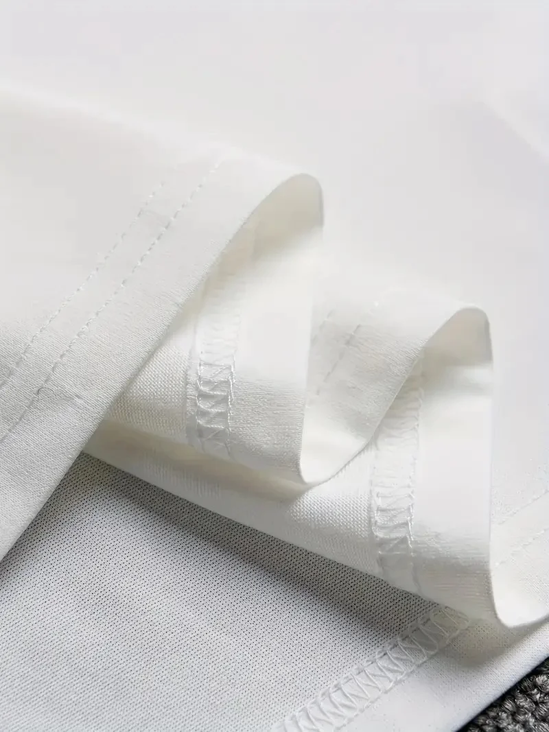 ler için Ön Arka Baskılı PERFECTLY günlük Kısa Kol tişört - Beyaz -