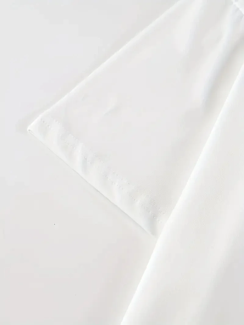 20/1 Penye Compack Baskılı Oversize Kısa Kol Bisiklet Yaka T-shirt - Beyaz -