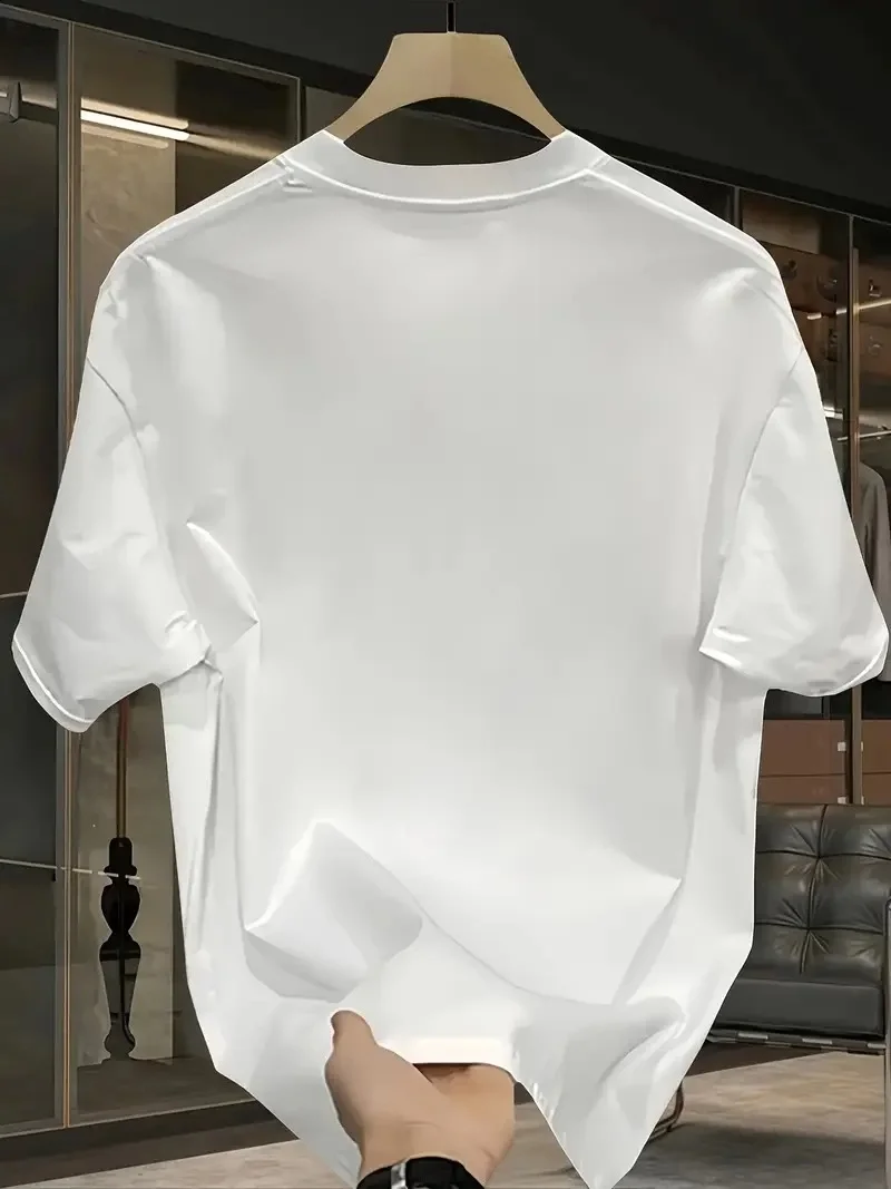 Pembe Panter Baskılı   Oversize Günlük Kısa Kollu Tişört- Beyaz -