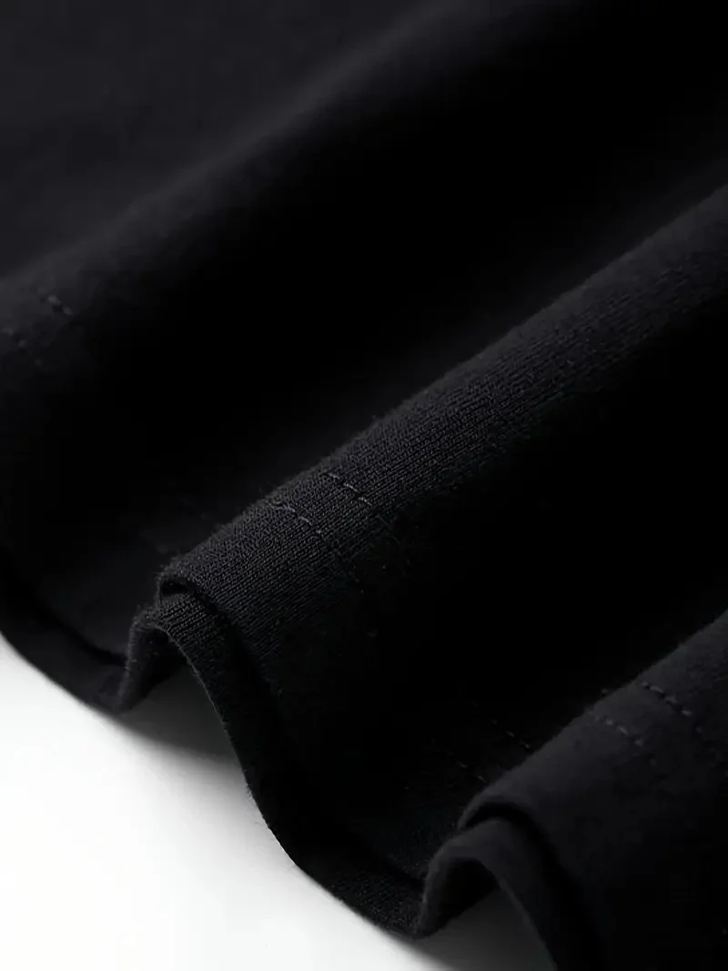 Güneş Gözlüğü Grafikli Karikatür Tavşan Oversize Kısa Kollu Çift Tişört, - Siyah -